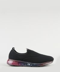 Tenis-Feminino-Actvitta-Knit-Running-com-Solado-Transparente-Preto-9876134-Preto_2
