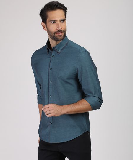 Camisa-Masculina-Comfort-Maquinetada-Manga-Longa-Azul-Petroleo-9813621-Azul_Petroleo_1 Camisa-Masculina-Comfort-Maquinetada-Manga-Longa-Azul-Petroleo-9813621-Azul_Petroleo_1