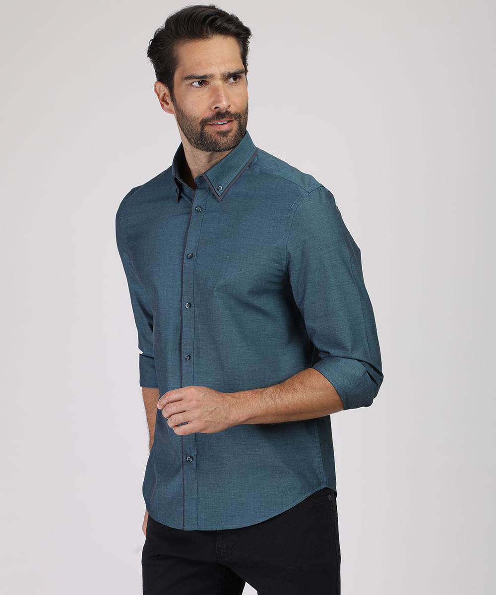camisa maquinetada