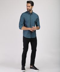 Camisa-Masculina-Comfort-Maquinetada-Manga-Longa-Azul-Petroleo-9813621-Azul_Petroleo_3