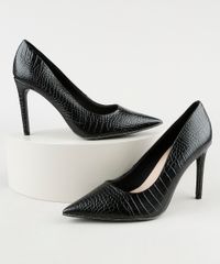 Scarpin-Feminino-Oneself-Bico-Fino-Salto-Alto-Texturizado-Croco-Preto-9942931-Preto_1