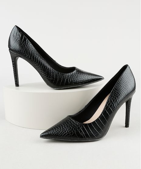 Scarpin-Feminino-Oneself-Bico-Fino-Salto-Alto-Texturizado-Croco-Preto-9942931-Preto_1