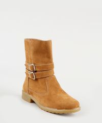 Bota-Infantil-Palomino-Cano-Medio-em-Suede-com-Fivelas-Bege-9926411-Bege_3