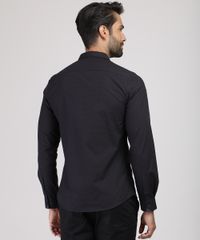 Camisa-Masculina-Slim-Estampada-Mini-Print-Manga-Longa-Preta-9817471-Preto_2