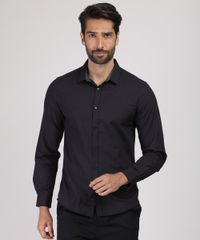 Camisa-Masculina-Slim-Estampada-Mini-Print-Manga-Longa-Preta-9817471-Preto_5