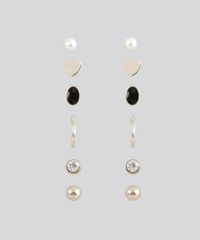 Kit-de-6-Brincos-Dourado-8627705-Dourado_1