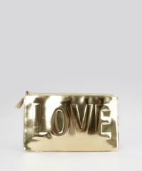 Necessaire--LOVE---Metalizada-Dourada-8617670-Dourado_1