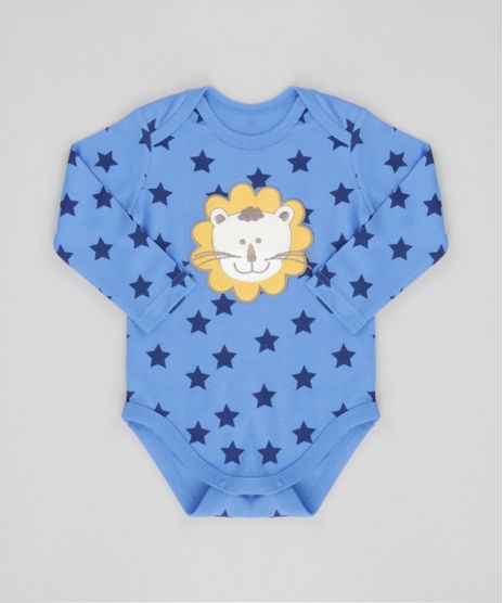 Body-Estampado--Leaozinho--em-Algodao---Sustentavel-Azul-8499585-Azul_1