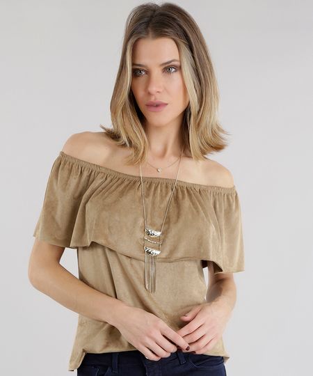 Blusa-Ombro-a-Ombro-em-Suede-Kaki-8656874-Kaki_1 Blusa-Ombro-a-Ombro-em-Suede-Kaki-8656874-Kaki_1