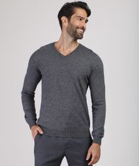 Sueter-Masculino-em-Trico-Gola-V-Cinza-Mescla-Escuro-9784342-Cinza_Mescla_Escuro_1 Sueter-Masculino-em-Trico-Gola-V-Cinza-Mescla-Escuro-9784342-Cinza_Mescla_Escuro_1