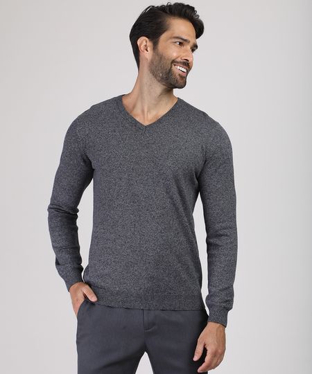 Sueter-Masculino-em-Trico-Gola-V-Cinza-Mescla-Escuro-9784342-Cinza_Mescla_Escuro_1 Sueter-Masculino-em-Trico-Gola-V-Cinza-Mescla-Escuro-9784342-Cinza_Mescla_Escuro_1