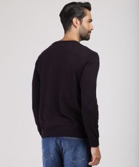 Sueter-Masculino-em-Trico-Gola-Careca-Vinho-9780961-Vinho_2
