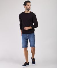 Sueter-Masculino-em-Trico-Gola-Careca-Vinho-9780961-Vinho_3