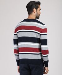 Sueter-Masculino-Listrado-em-Trico-Gola-Careca-Azul-Marinho-9780960-Azul_Marinho_2