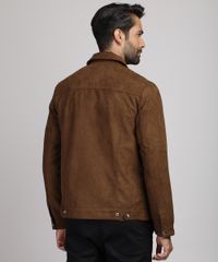 Jaqueta-Masculina-Slim-em-Suede-com-Bolsos-Caramelo-9783164-Caramelo_2
