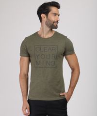 Camiseta-Masculina--Clear-Your-Mind--Manga-Curta-Gola-Careca-Verde-Militar-9888455-Verde_Militar_1