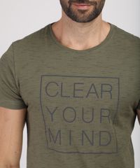 Camiseta-Masculina--Clear-Your-Mind--Manga-Curta-Gola-Careca-Verde-Militar-9888455-Verde_Militar_4