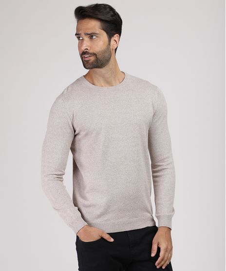 Sueter-Masculino-em-Trico-Gola-Careca-Kaki-9780961-Kaki_1