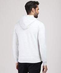 Blusao-Masculino-Slim-em-Moletom-Felpado-com-Capuz-Cinza-Mescla-Claro-9782700-Cinza_Mescla_Claro_2