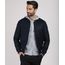 Jaqueta-Bomber-Masculina-Slim-Acolchoada-em-Suede-com-Nylon-e-Bolsos-Azul-Escuro-9816121-Azul_Escuro_1