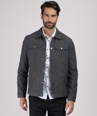 Jaqueta-Masculina-Slim-com-Bolsos-Chumbo-9783165-Chumbo_1