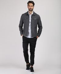 Jaqueta-Masculina-Slim-com-Bolsos-Chumbo-9783165-Chumbo_3