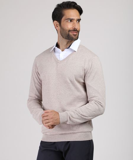 Sueter-Masculino-em-Trico-Gola-V-Kaki-9784342-Kaki_1 Sueter-Masculino-em-Trico-Gola-V-Kaki-9784342-Kaki_1