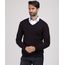 Sueter-Masculino-em-Trico-Gola-V-Vinho-9784342-Vinho_1