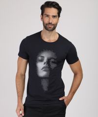 Camiseta-Masculina-Slim-Rosto-Manga-Curta-Gola-Careca-Preta-9946943-Preto_1