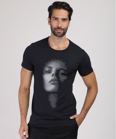 Camiseta-Masculina-Slim-Rosto-Manga-Curta-Gola-Careca-Preta-9946943-Preto_1