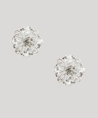 Brinco-Feminino-Flor-com-Pedra-Zirconia-Prateado-9883565-Prateado_1