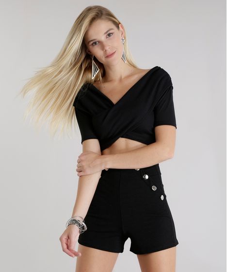 blusa transpassada cea