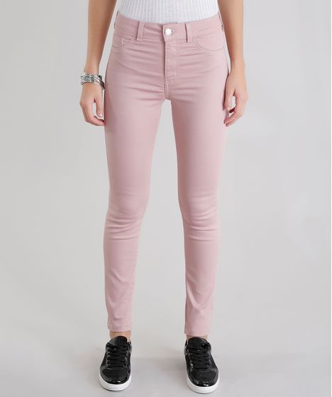 calca jeans rose