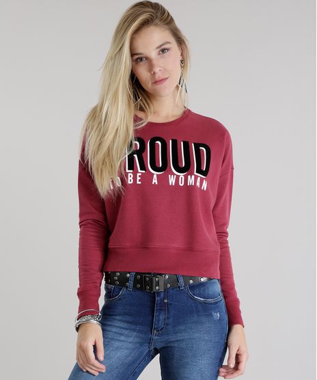 Blusao-em-Moletom--Proud-to-be-a-woman--Vinho-8695373-Vinho_1