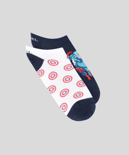 Kit-de-2-Meias-Soquete-Capitao-America-Multicor-8649714-Multicor_1 Kit-de-2-Meias-Soquete-Capitao-America-Multicor-8649714-Multicor_1