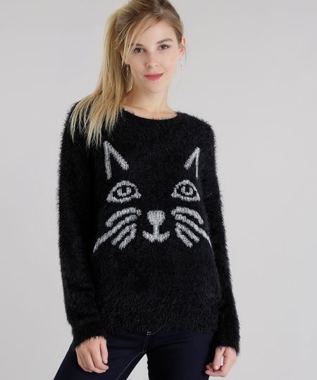 Sueter-em-Trico--Gatinho--Preto-8490003-Preto_1 Sueter-em-Trico--Gatinho--Preto-8490003-Preto_1