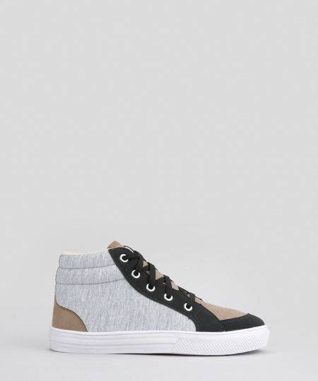 Tenis-Cano-Alto-com-Recortes-em-Suede-Cinza-8688902-Cinza_1 Tenis-Cano-Alto-com-Recortes-em-Suede-Cinza-8688902-Cinza_1