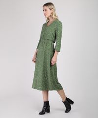 Vestido-Feminino-Midi-Estampado-de-Poa-Manga-3-4-Verde-9892069-Verde_1 Vestido-Feminino-Midi-Estampado-de-Poa-Manga-3-4-Verde-9892069-Verde_1