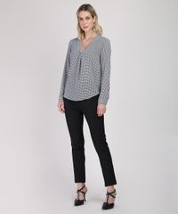 Blusa-Feminina-Ampla-Estampada-Pied-de-Poule-Manga-Longa-Decote-V-Preta-9822198-Preto_3
