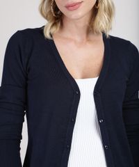 Cardigan-Feminino-Basico-em-Trico-Decote-V-Azul-Marinho-9811049-Azul_Marinho_4