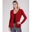 Cardigan-Feminino-Basico-em-Trico-Decote-V-Vermelho-Escuro-9811049-Vermelho_Escuro_1