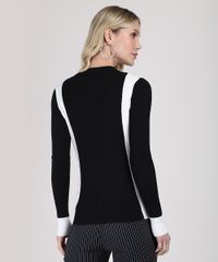 Sueter-Feminino-Bicolor-em-Trico-Decote-Redondo-Preto-9796401-Preto_2 Sueter-Feminino-Bicolor-em-Trico-Decote-Redondo-Preto-9796401-Preto_2