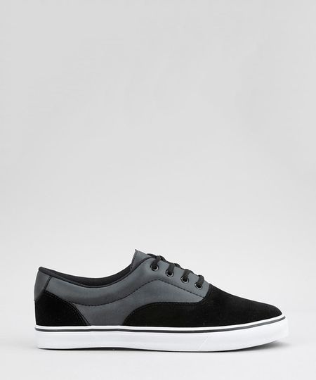 Tenis-com-Recorte-em-Camurca-Preto-8644975-Preto_1