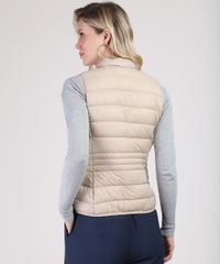 Colete-Feminino-Puffer-em-Nylon-com-Bolsos-Gola-Alta-Bege-Claro-9818695-Bege_Claro_2