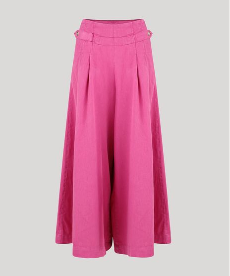 Calca-Feminina-Mindset-Pantalona-Cintura-Super-Alta-com-Bolsos-e-Martingale-Roxa-9948778-Roxo_1