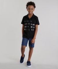 Polo-com-Estampa-de-Listras-em-Piquet-Preta-8634103-Preto_3