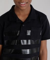Polo-com-Estampa-de-Listras-em-Piquet-Preta-8634103-Preto_4