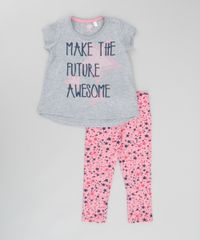 Conjunto-de-Blusa-Cinza-Mescla---Calca-Legging-Estampada-Rosa-8672756-Rosa_1