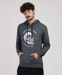 Blusao-Masculino-Caveira-em-Moletom-com-Capuz-e-Bolso-Cinza-Mescla-Escuro-9799252-Cinza_Mescla_Escuro_1