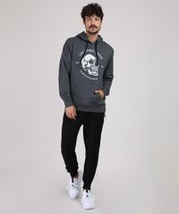 Blusao-Masculino-Caveira-em-Moletom-com-Capuz-e-Bolso-Cinza-Mescla-Escuro-9799252-Cinza_Mescla_Escuro_3